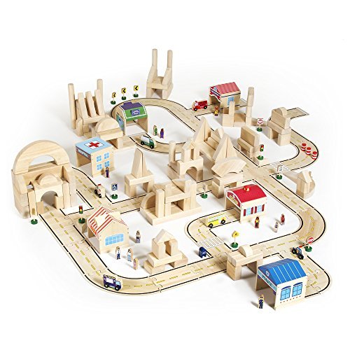 Guidecraft Wooden Vehicle Collection Set of 12 - Kids Toys