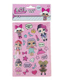 Bundle of 2 |L.O.L. Surprise! Party Favors - (Sticker Pack & Sequin Keychains)