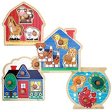 Melissa & Doug Jumbo Knob 4-Puzzle Bundle