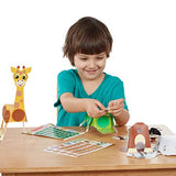 Melissa & Doug Snap It Safari Animals Beginner Craft Kit  Alligator, Zebra, Monkey, Giraffe (30190)