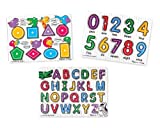 Melissa & Doug Shapes Wooden Peg Puzzle, 8pc