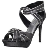Touch Ups Women's Blair Synthetic Platform Sandal,Black,9.5 M US