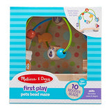 Melissa & Doug First Play Pets Wooden Bead Maze with Suction Cups For Babies and Toddlers