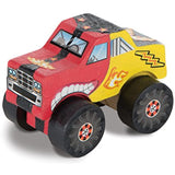 Melissa & Doug Decorate-Your-Own Wooden Craft Kits Set - Race Car and Monster Truck