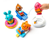 Sago Mini - BPA and Mold Free  ,   Easy Clean Bath Squirters and Floaties - Gift Pack