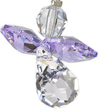 Woodstock Crystal Guardian Angel, June Light Amethyst- Rainbow Maker Collection