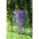 Woodstock Chimes - The ORIGINAL Guaranteed Musically Tuned Chime, Asli Arts Collection, Capiz - Purple