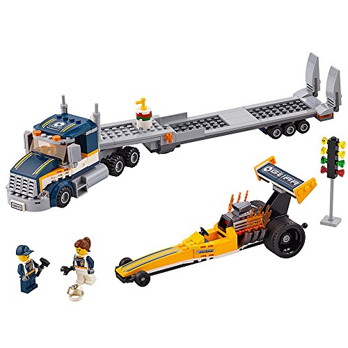 LEGO City Great Vehicles Dragster Transporter 60151 Building Toy