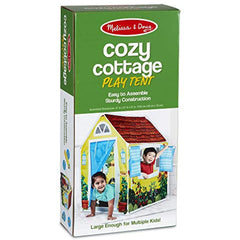 Melissa & Doug Cozy Cottage Fabric Play Tent and Storage Tote