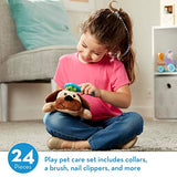 Melissa & Doug Feeding & Grooming Pet Care Play Set with 2 Plush Animals (24 pieces)