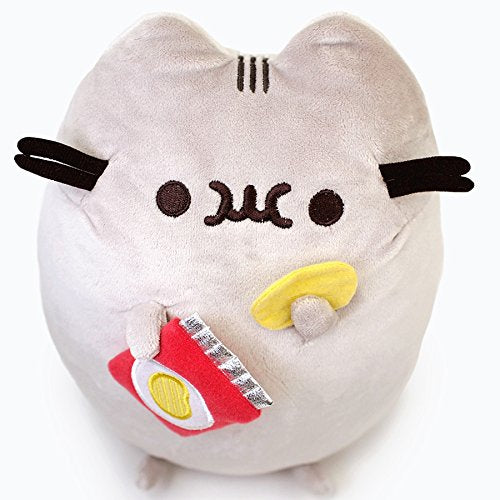 GUND Pusheen Snackables Potato Chip Cat Plush Stuffed Animal, Gray, 9.5"