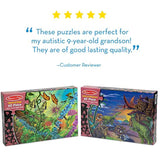 Melissa & Doug Jigsaw Puzzles Set - Bugs and Dinosaurs (60 pcs)