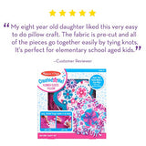 Melissa & Doug Created by Me! Flower Fleece Throw Pillow No-Sew Craft Kit