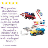 Melissa & Doug Deluxe Decorate-Your-Own Wooden Vehicle Bundle