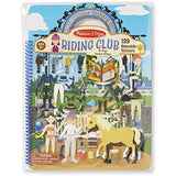 Melissa & Doug Riding Club: Puffy Sticker Play Set & 1 Scratch Art Mini-Pad Bundle (09410)