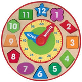 Melissa & Doug Shape Sorting Clock & 1 Scratch Art Mini-Pad Bundle (08593)