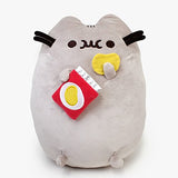 GUND Pusheen Snackables Potato Chip Cat Plush Stuffed Animal, Gray, 9.5"