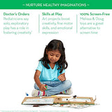 Melissa & Doug Natural Play: Play, Draw, Create Reusable Drawing & Magnet Kit  Farm (38 Magnets, 5 Dry-Erase Markers)