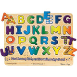Melissa & Doug Alphabets Theme Classic Style Sound Puzzle + Free Scratch Art Mini-Pad Bundle