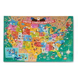 Melissa & Doug Natural Play 60pc Giant Floor Puzzle - America The Beautiful