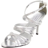 Touch Ups Women's Mitzi Ankle-Strap Sandal,Silver,5 M US