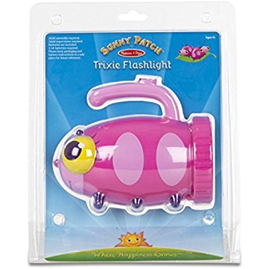 Melissa & Doug Island Time Brands Bundle Includes 2 Items 27" x 25" x 15" Cutie Pie Butterfly Camp Chair Sunny Patch Trixie Ladybug Flashlight with Easy-Grip Handle