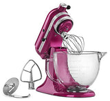 KitchenAid KSM155GBRI 5-Qt. Artisan Design Series with Glass Bowl - Raspberry Ice