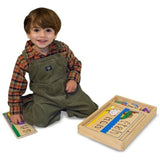 Melissa & Doug See & Spell Wooden Educational Toy With 8 Double-Sided Spelling Boards With Self-Correcting Alphabet Wooden Puzzles