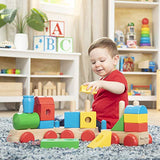 Melissa & Doug Wooden Jumbo Stacking Train Classic
