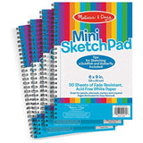 Melissa & Doug Mini-Sketch Pad Bundle (4 Pack)