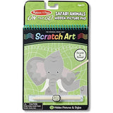 Melissa & Doug Safari Animals: On-The-Go Hidden-Picture Pad & 1 Scratch Art Mini-Pad Bundle (09419)