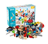 BRIO Builder 34587 - Builder Construction Set - 136-Piece Construction Set STEM Toy with Wood and Plastic Pieces for Kids Age 3 and Up
