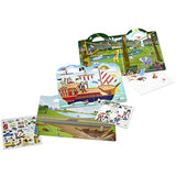 Melissa & Doug Puffy Sticker Play Set 3-Pack (Pirates, Vehicles, Safari)