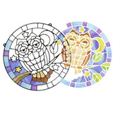 Melissa & Doug Stained Glass Made Easy Activity Kits Set: Owl and Unicorn - 180+ Stickers