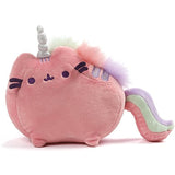 Pusheen Gund Pusheenicorn Sound Toy 7.5" Plush with Pastel Stickers (Pink)