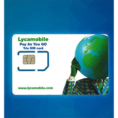 Lycamobile Triple Punch Standard, Micro and Nano All in One SIM Card