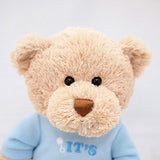 GUND Its a Boy T-Shirt Teddy Bear Stuffed Animal Plush, Blue, 12