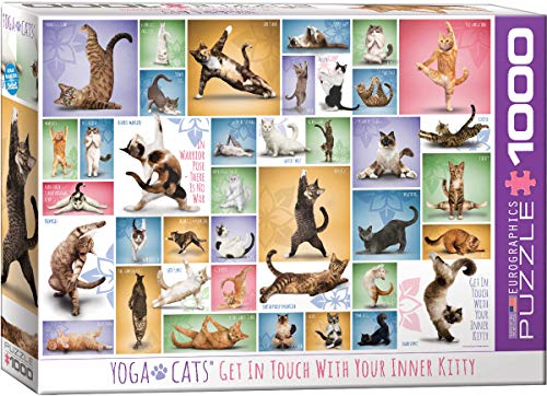 EuroGraphics Yoga Cats 1000-Piece Puzzle