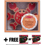 Twisting Crab: First Play Series + FREE Melissa & Doug Scratch Art Mini-Pad Bundle [40389]