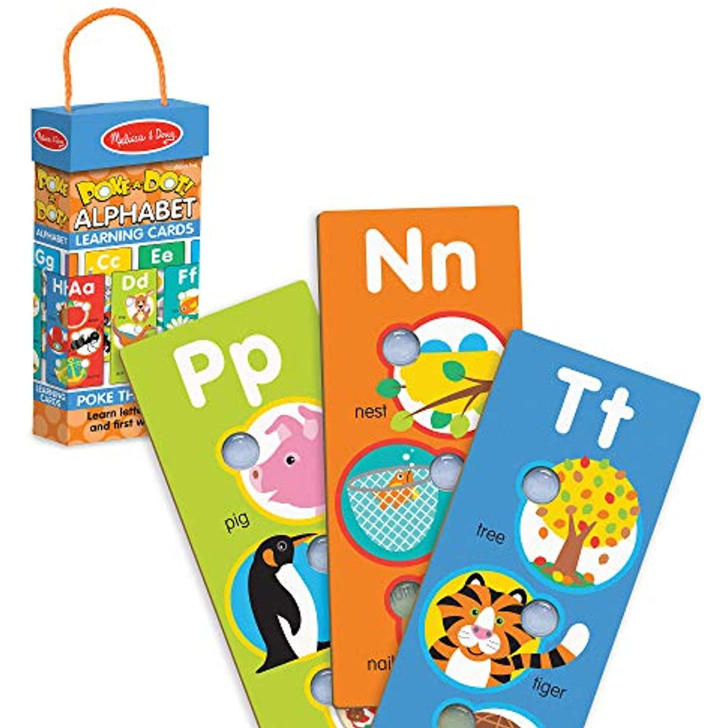 Melissa & Doug Poke-A-Dot Jumbo Alphabet Learning Cards