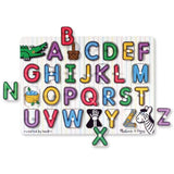 Melissa & Doug Alphabet, Vehicles, Shapes Peg Puzzle Bundle (42 Piece)