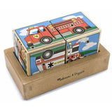 Vehicle Themed 2-Piece Sound Blocks + FREE Melissa & Doug Scratch Art Mini-Pad Bundle [12720]