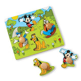 Melissa & Doug Disney Mickey Mouse and Friends Jumbo Knob Wooden Puzzle