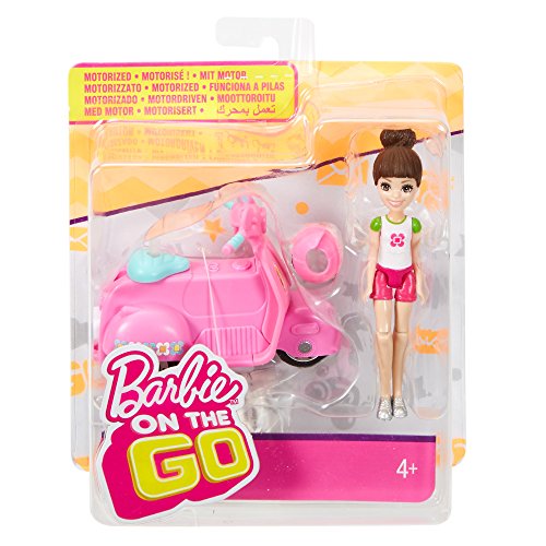 Barbie On The Go Vehicle & Doll, White & Pnk Outift