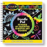 Melissa & Doug Scratch Art Doodle Pad with 16 Scratch-Art Boards and Wooden Stylus with Gift Cards