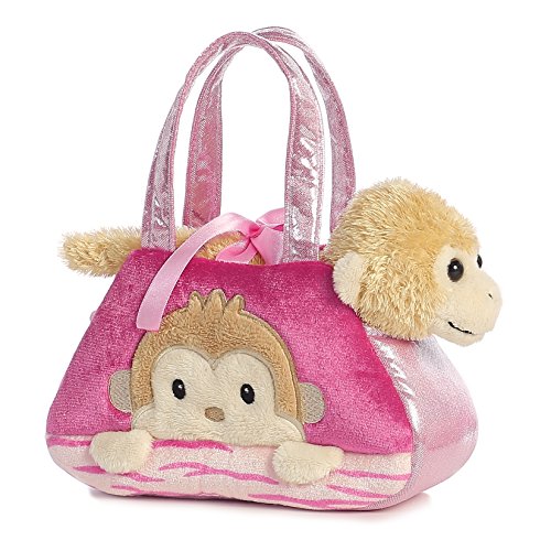 Aurora World Fancy Pals Peek-A-Boo Monkey Pet Carrier