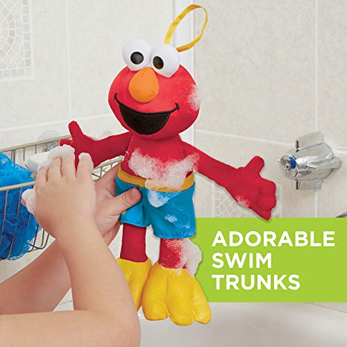 Sesame Street Bath Time Elmo: Elmo Bath Time Toy for Toddlers, Cute Swim Trunks Outfit, Soft and Washable, Toy for 18 Month Olds and Up