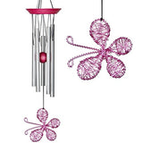 Woodstock Isabelle's Dancing Butterfly Wind Chime, Pink