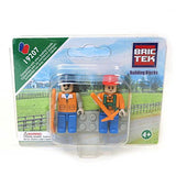 Bundle of 2 |Brictek Mini-Figurines (2 pcs Construction & 2 pcs Farm Sets)