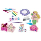Melissa & Doug Mermaid Set Decorate-Your-Own Kit + FREE Scratch Art Mini-Pad Bundle